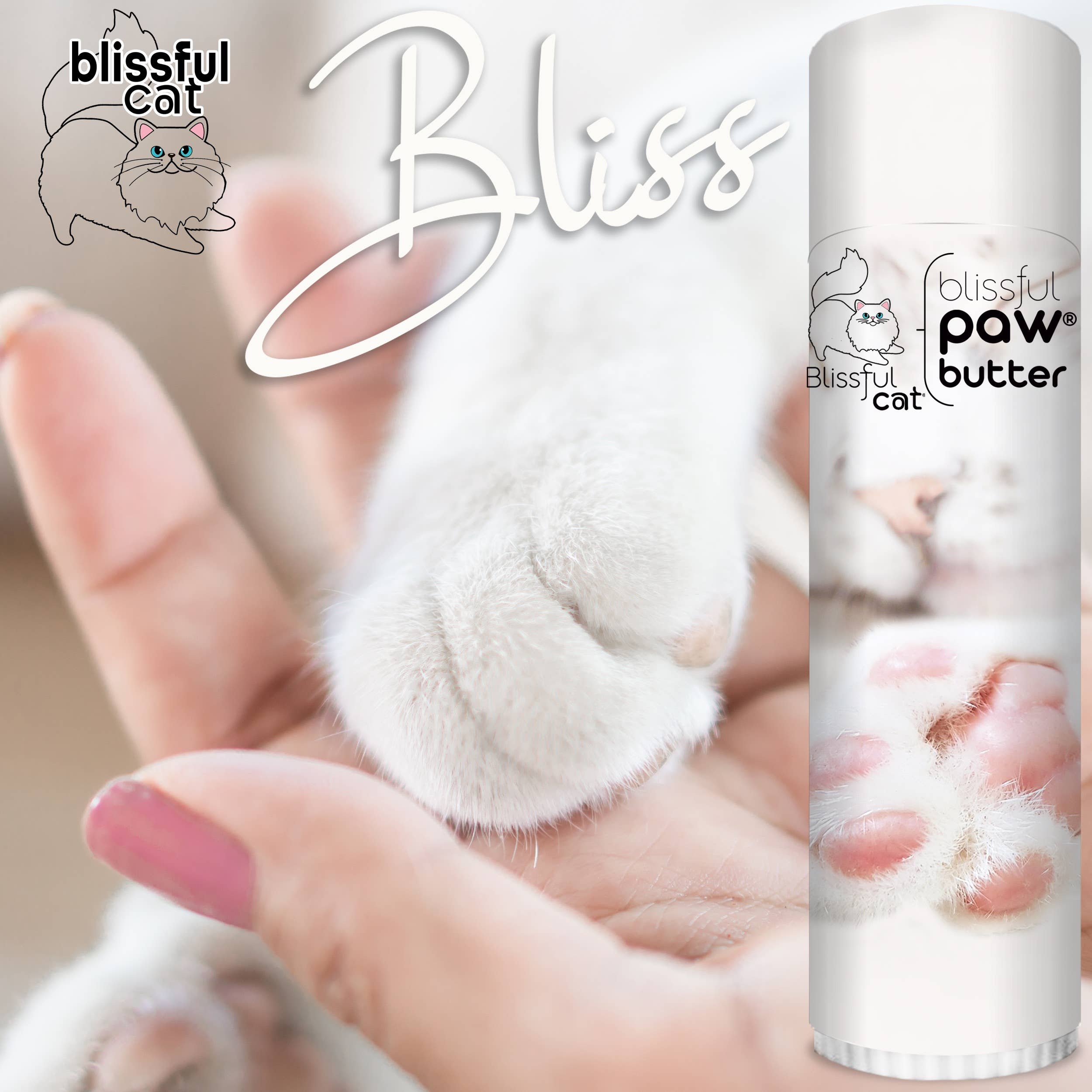 The Blissful Cat Paw Butter – Natural Moisturizer for Dry Cat Paws | 0.15oz Tube