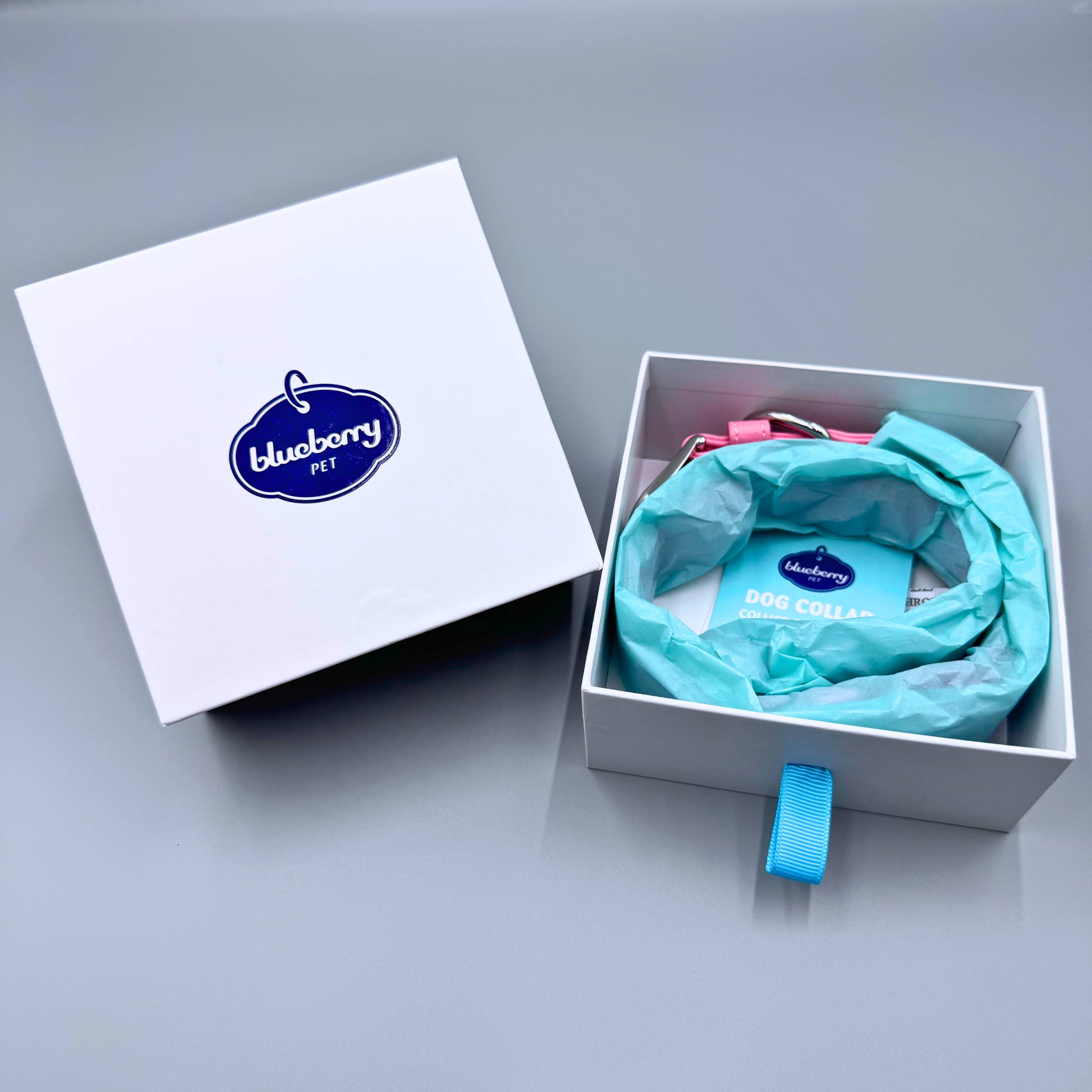 Microfiber Vegan Leather AirTag Dog Collar with AG+ Protection – Sweet Pink