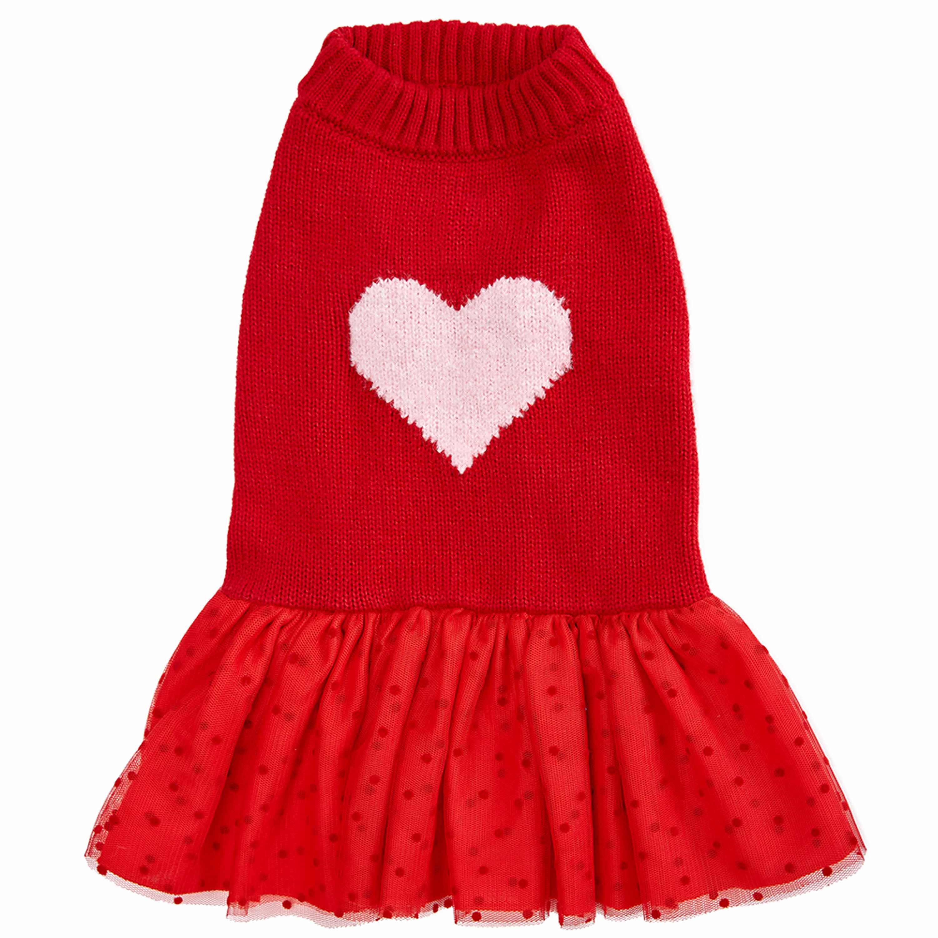 Heart Dog Sweater & Sweater Dress – Eco-Friendly Knit | Adorable Everyday Style