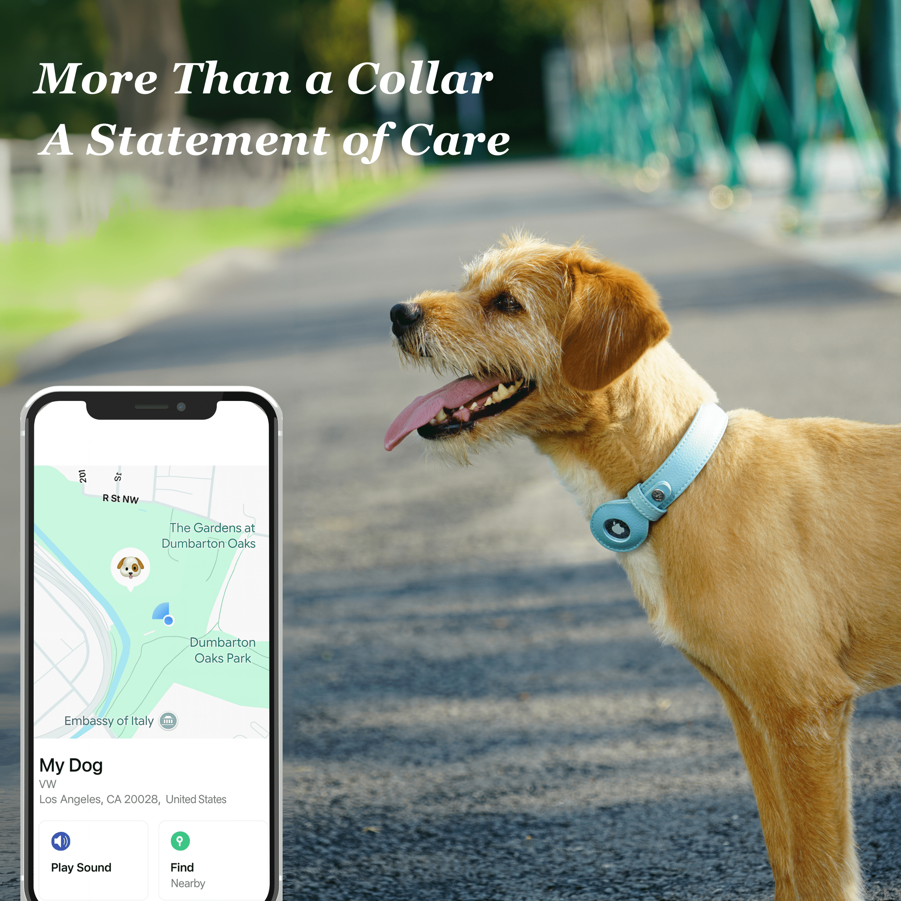 Microfiber Vegan Leather AirTag Dog Collar with AG+ Protection – Sweet Pink